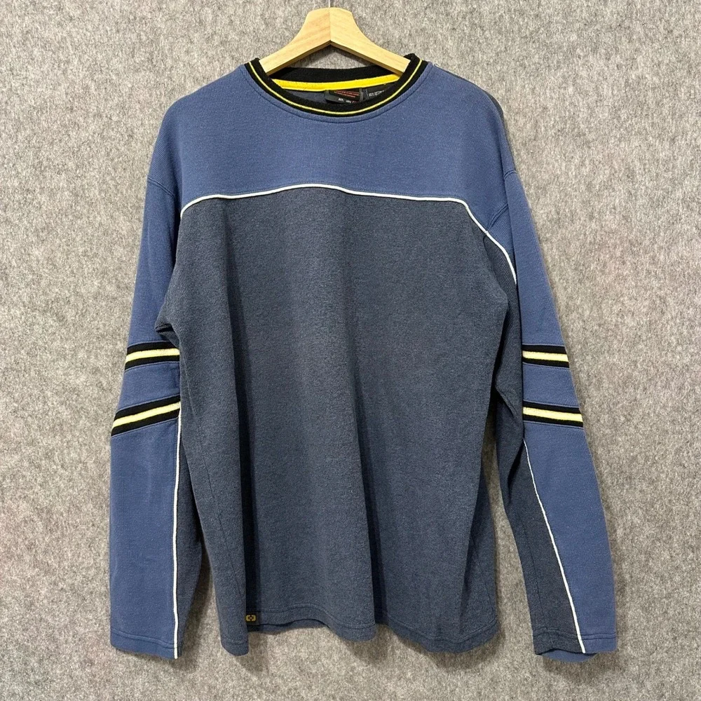 Vintage‎ OTB One Tough Brand Mens XL Blue Long Sleeve Crew Neck Sweatshirt